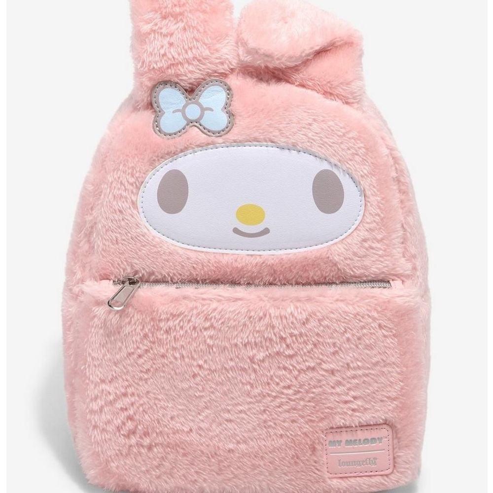 Loungefly My Melody Fuzzy Mini Backpack